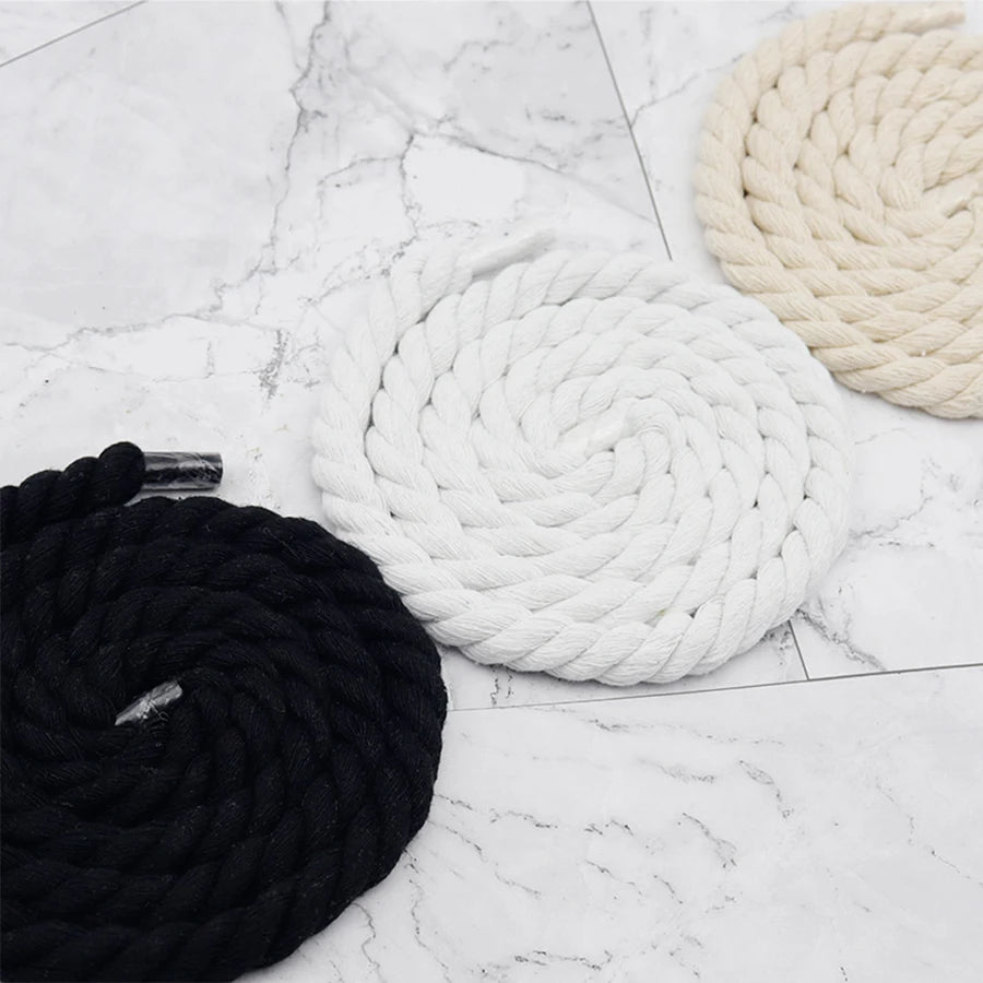 Solid Color ‘Bold Twist Shoe Laces