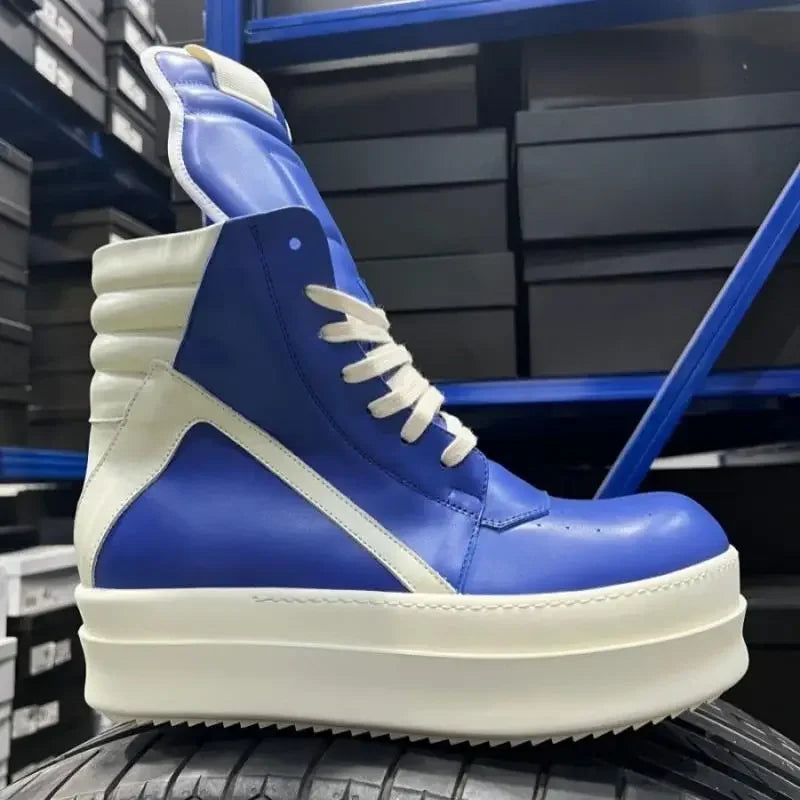 Rick Owens Mega Bumper Geobasket LCO Leather All Black